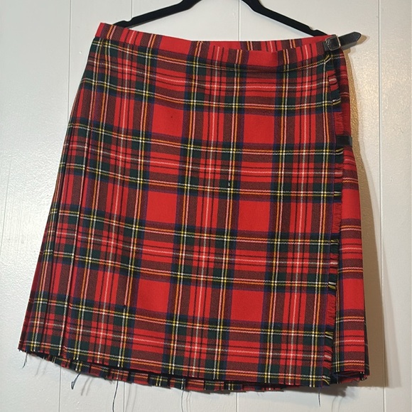 Moffat Weavers Dresses & Skirts - Classic Red Tartan Wrap Skirt - Women's Plaid Skirt